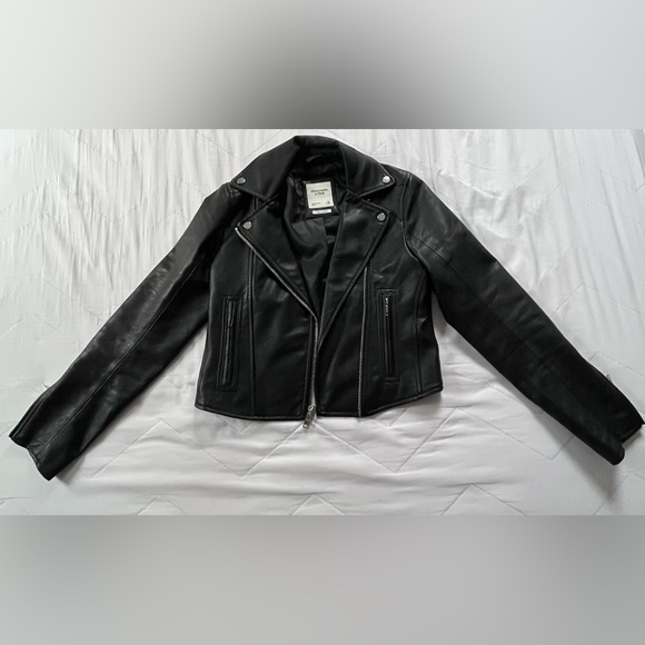Abercrombie Vegan Leather Moto Jacket